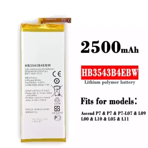 New genuine cell phone battery HB3543B4EBW for HUAWEI P7
