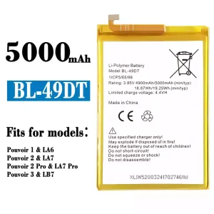 New genuine cell phone battery BL-49DT for Tecno Pouvoir 1 / Pouvoir 2 / Pouvoir 2 Pro / Pouvoir 3