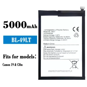 New genuine cell phone battery BL-49LT for Tecno Camon 19