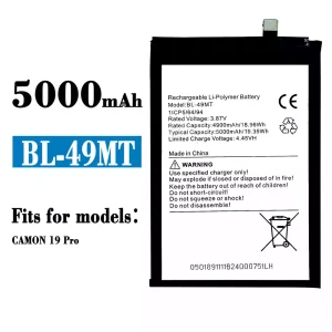 New genuine cell phone battery BL-49MT for Tecno Camon 19 Pro