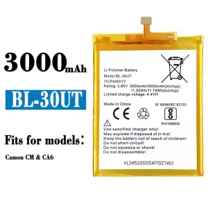 New genuine cell phone battery BL-30UT for Tecno Camon CM / CA6