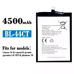 New genuine cell phone battery BL-44CT for Tecno Camon 16 / phantom 10