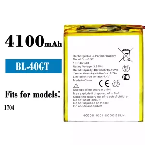 New genuine cell phone battery BL-40GT for Tecno 1704