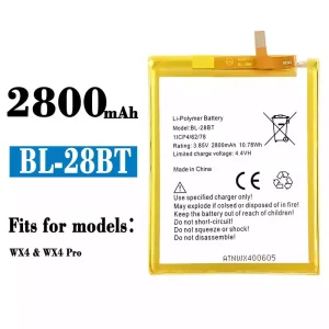 New genuine cell phone battery BL-28BT for Tecno WX4 / WX4 Pro