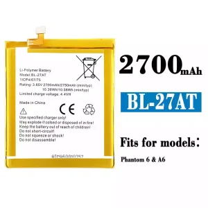 New genuine cell phone battery BL-27AT for Tecno Phantom 6/A6
