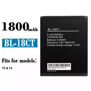 New genuine cell phone battery BL-18CT for Tecno Y3 / Y4