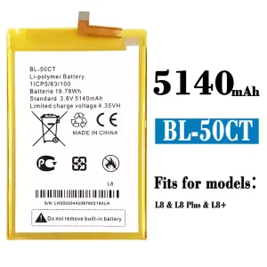 New genuine cell phone battery BL-50CT for Tecno L8 / L8+ / L8 Plus