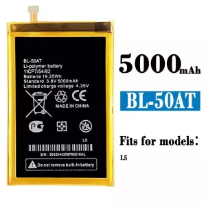 New genuine cell phone battery BL-50AT for Tecno L5