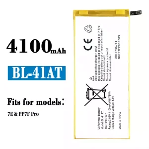 New genuine cell phone battery BL-41AT for Tecno 7E / PP7F Pro