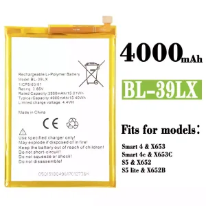New genuine cell phone battery BL-39LX for Infinix Smart 4 / Smart 4c  / S5 / S5 lite