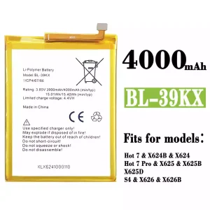 New genuine cell phone battery BL-39KX for Infinix Hot 7 / Hot 7 Pro
