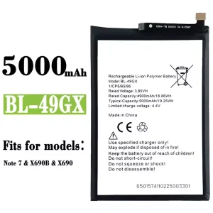 New genuine cell phone battery BL-49GX for Infinix Note 7