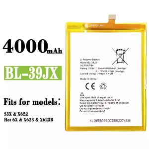 New genuine cell phone battery BL-39JX for Infinix Hot 6X
