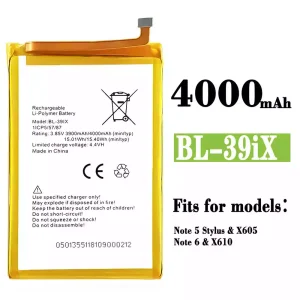 New genuine cell phone battery BL-39iX for Infinix Note 5 Pro / Note 6 / Note 5 Stylus