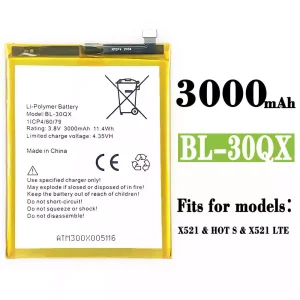 New genuine cell phone battery BL-30QX for Infinix HOT S