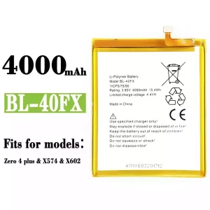 New genuine cell phone battery BL-40FX for Infinix  Zero 4 plus