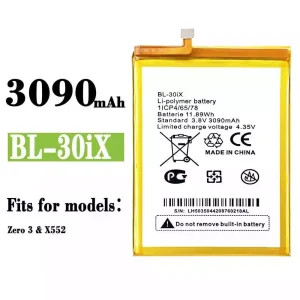 New genuine cell phone battery BL-30ix for Infinix Zero 3