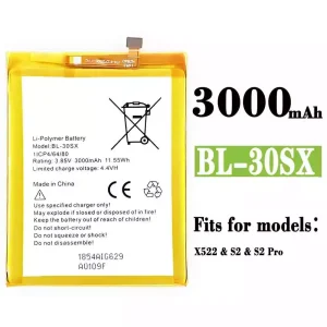 New genuine cell phone battery BL-30SX for Infinix S2 / S2 Pro