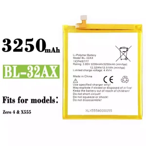 New genuine cell phone battery BL-32AX for Infinix Zero 4