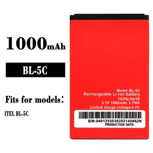 New genuine cell phone battery BL-5C for ITEL
