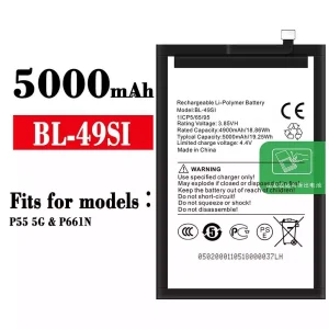 New genuine cell phone battery BL-49SI for ITEL P55 5G