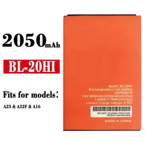 New genuine cell phone battery BL-20HI for ITEL A23 / A32F / A16