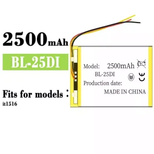 New genuine cell phone battery BL-25DI for ITEL