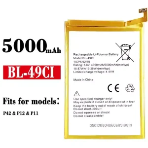 New genuine cell phone battery BL-49CI for ITEL P42 / P12 / P11