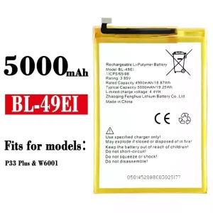New genuine cell phone battery BL-49EI for ITEL P33 Plus