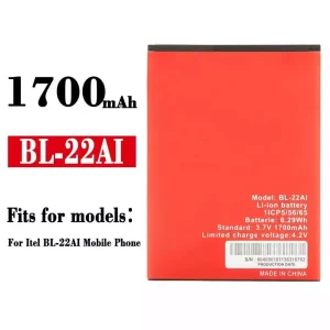 New genuine cell phone battery BL-22AI for ITEL