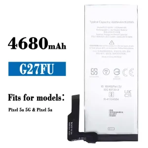 New genuine cell phone battery G27FU for Google Pixel 5a
