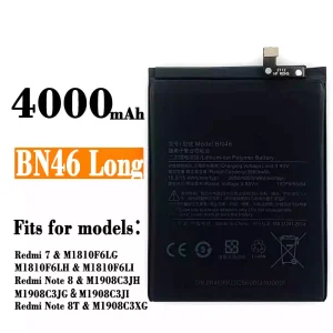 New genuine cell phone battery BN46 for Xiaomi Redmi 7 / Redmi Note 8 / Redmi Note 8T