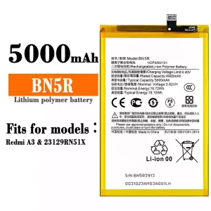 New genuine cell phone battery BN5R for Xiaomi Redmi A3