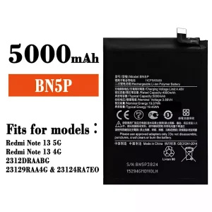 New genuine cell phone battery BN5P for Xiaomi Redmi Note 13