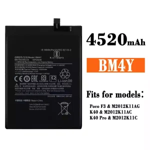 New genuine cell phone battery BM4Y for Xiaomi Redmi K40 / Redmi K40 Pro /Poco F3