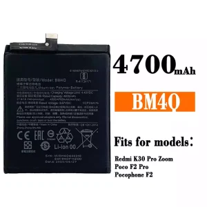 New genuine cell phone battery BM4Q for Xiaomi Redmi K30 Pro / Poco F2 Pro