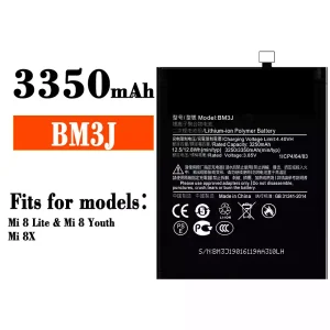 New genuine cell phone battery BM3J for Xiaomi Mi 8 Lite/ Mi 8 Youth / Mi 8X