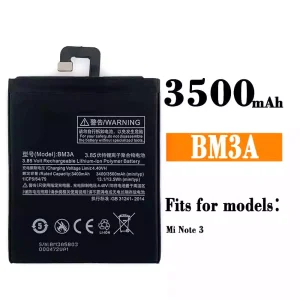 New genuine cell phone battery BM3A for Xiaomi Mi NOTE 3