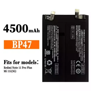 New genuine cell phone battery BP47 for Xiaomi Redmi Note 11 Pro Plus / Mi 11i
