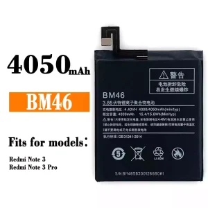 New genuine cell phone battery BM46 for Xiaomi Redmi Note 3/ Redmi Note 3 Pro