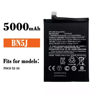 New genuine cell phone battery BN5J for Xiaomi POCO X5 5G
