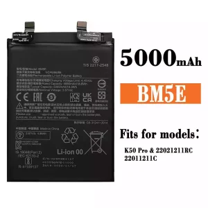 New genuine cell phone battery BM5E for Xiaomi K50 Pro