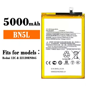 New genuine cell phone battery BN5L for Xiaomi Redmi 12C