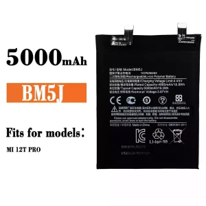 New genuine cell phone battery BM5J for Xiaomi redmi K50 ultra / mi 12T Pro