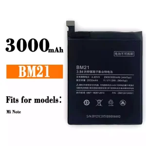 New genuine cell phone battery BM21 for Xiaomi Mi Note