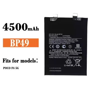 New genuine cell phone battery BP49 for Xiaomi Poco F4 5G / Redmi K40s