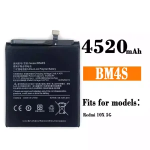 New genuine cell phone battery BM4S for Xiaomi redmi 10X 5G