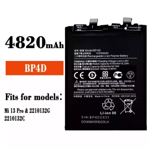 New genuine cell phone battery BP4D for Xiaomi Mi 13 Pro