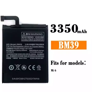 New genuine cell phone battery BM39 for Xiaomi Mi 6