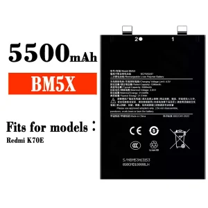 New genuine cell phone battery BM5X for Xiaomi Redmi K70E
